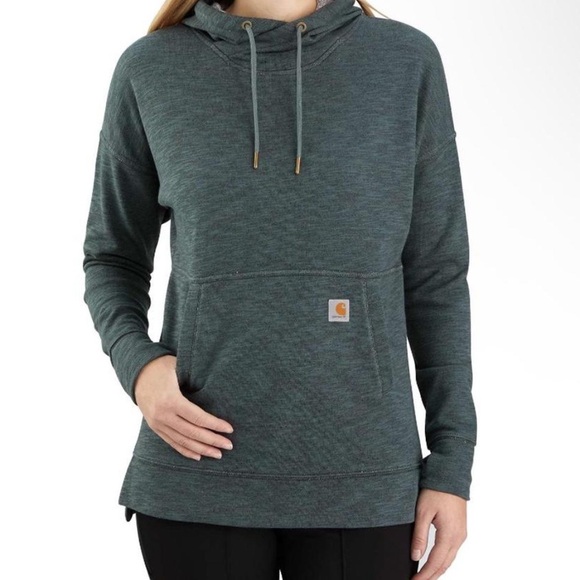 Carhartt Tops - Carhartt Women's Midweight Newberry Green Heathered Green Hoodie. Small.